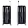 Eminent Hard Case Travel Bag Large Luggage Trolley Polycarbonate Lightweight Suitcase 4 Quiet Double Spinner Wheels With Tsa Lock KJ84 Black