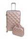 Morano 4-Pieces Luggage Trolley Bags Set (Rose Golden)