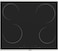 Nobel 60 cm Built-in Hobs, Built-in Vitroceramic (Hilight) Electrical Hob, 4 Highlight Cooking Zones, Easy Dial Touch Control, Child Safety Lock, Energy Saving - NBH6041V Black