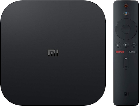 Xiaomi - Mi Box S (Black) with 4K HDR Android TV Streaming Media Player Google Assistant Remote - Official International Version