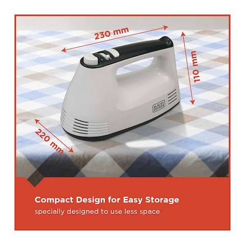 Black and Decker Mixer - 5 Speed - 300 Watt - M350-HAND