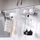 Under Shelf Basket, Under Shelf Wire Basket With Hook Stable Under Cabinet Storage Basket for Kitchen Office Pantry Bathroom (Black, 1 Pcs 28.5x14x24CM)