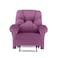 American Polo Velvet Rocking &amp; Rotating Recliner Chair - Light Purple - American Polo