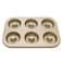 Decdeal - 1PC 6 Cavity Nonstick Donut Bakeware Food-grade Carbon Steel Baking Mold Kitchen DIY Donut Baking Tray