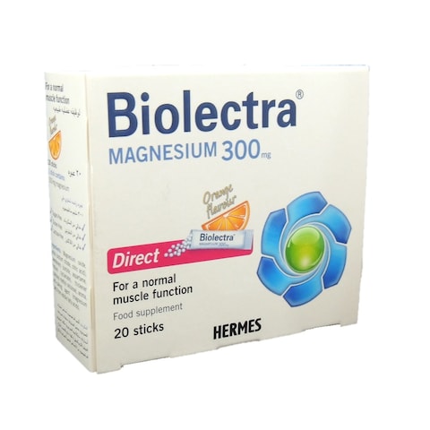 Hermes Biolectra Magnesium 300 Drink 20 Sticks
