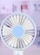 Generic Mini USB Rechargeable 3 Speed Handheld Fan E120Bl Lake Blue/White