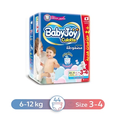 BabyJoy Culotte Baby Diapers - Size 3-4 Months - 48 Diapers