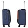 Eminent Expandable Luggage Trolley Bag Soft Suitcase for Unisex Travel Polyester Shell Lightweight with TSA lock Double Spinner Wheels E765SZ Medium Checked 24 Inch Navy Blue
