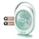 Sanford Rechargeable Mini Fan With LED Light Mint 6inch