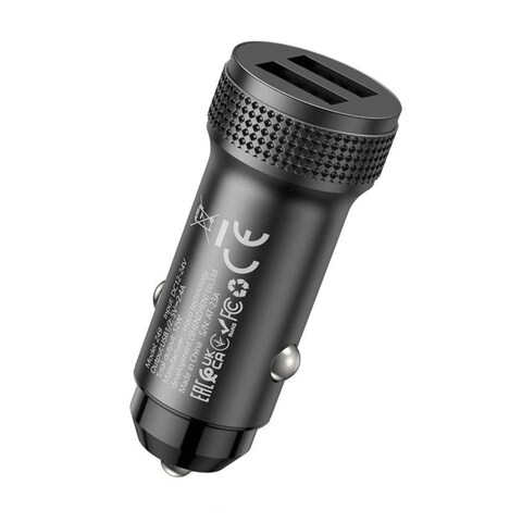 Hoco Z49 USB Dual Port Car Charger - 2.4Amp