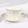 Lihan Latest Porcelain Bone China Dinner Sets(24 Pieces), Teapot/Teacup/Dish/Milk Phnompenh Gold White Dinnerware Set And Tableware Set Dishwasher Safe