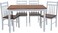 Karnak Wooden Dining Table Chairs Set Modern Dinner Desk 4-Chairs For Dining Room Kitchen Lounge Adjustable Table Comfortable Chairs, Cafeteria Set Chairs Table Kw-2