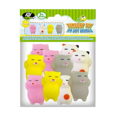 باور جوي سينسوري لعب حيوانات طرية 10 قطع 