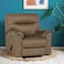 In House Velvet Rocking Recliner Chair - Light Brown - AB01
