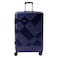 Echolac Extravagant 4 Double Wheel Expandable Cabin Luggage Hard Trolley Blue 82cm