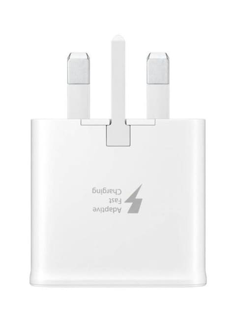 Adaptive Fast Charging Travel Adapter With Cable White