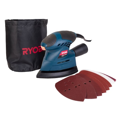 Ryobi MS-130 Mouse Sander 130W 13 Pieces