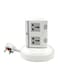 East Lady 2-Layer Multi Power Plug White/Grey