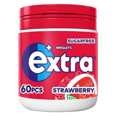 Wrigley&#39;s Extra Sugar Free Strawberry Chewing Gum 60 Pieces
