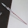 Aiwanto Glass Dip Pen Vintage Handmade Glass Signature Pen Elegant Crystal Dip Sign Pen Great Gift Red