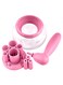 Generic Electric Makeup Brush Cleaner With Additional Head - Pink/Clear