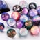 Generic Bouncy Rubber, Bowling Bounce Balls, 32mm Space Theme Bouncy Balls For Kids Party Favors, Gift Bag Filling, 20 Pcs