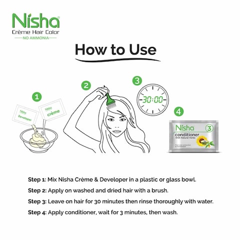 Nisha Creme Hair Colour Flame Red 50ml