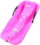 Outdoor Sports Plastic Skiing Boards Sand Board Snowboard With Rope For Double People,Sand Snow Sleds for Kids and Adult (Pink)