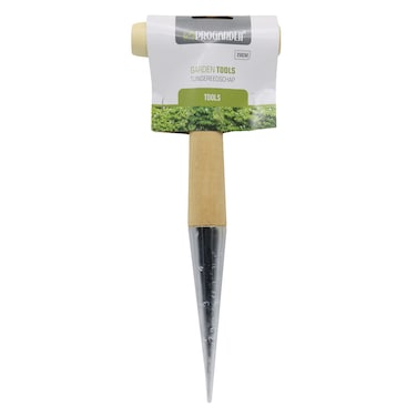 Pro Garden Dibber With Wooden Handle 28cm Silver/Beige