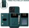 Excuse Premium Case For iPhone 14 Pro Max, Leather Phone Case Back Cover Magnetic Detachable Trifold Wallet Card Holder For iPhone 14 Pro Max - Green