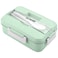 Eazy Kids Wheat Straw Leakproof Eco Bento Lunch Box - Green (1000ml)