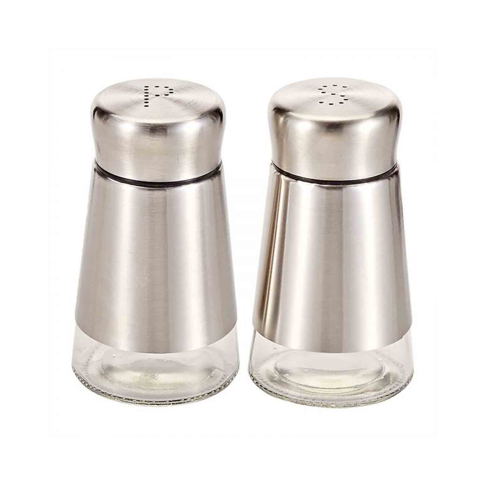 Harmony Table Top Salt And Pepper Shaker Silver 90ml 2 PCS