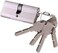 ABBASALI Door Lock Cylinder 70mm (35-35) with 5 Computer Keys (PACK OF 12PCS)