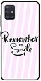 Theodor - Samsung Galaxy A71 Case Cover Remeber To Smile Flexible Silicone Cover