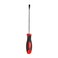Geepas Precision Screwdriver - Slotted Screwdriver With Soft Grip Rubber Insulated Ergonomic Handle - Cr-V Build, Magnetic Tip And Hanging Hole For Easy Carry - Bicolored Red/Black - (Sl 6.5X250Mm)