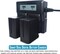 DMK Power 2 Pack NP-F970/NP-F960 Battery 9800mAh and DC-01 Digital Dual Battery Charger for LED Photo Video Lights and Monitor only (Not for Cameras &amp; Camcorder)