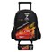 Disney Cars Lightning McQueen Printed 2 Wheel Trolley Backpack 16inch With Pencil Case Black