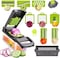 Generic 14-In-1 Multifunctional Vegetable Chopper With 8 Stainless Steel Blades, Onion Chopper, Fruit Slicer Cutter Salad Potato Carrot Garlic, Manual