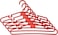 Royalford Plastic Clothes Hanger 5 Pcs/Red, Assorted