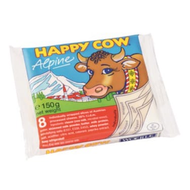 Happy Cow Alpine 8 Cheese Slices 150G