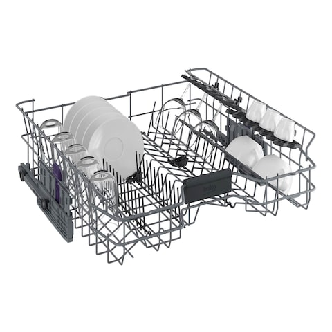 Beko 8 Programs 14 Place Settings Built-In Dishwasher Steel DIN48425