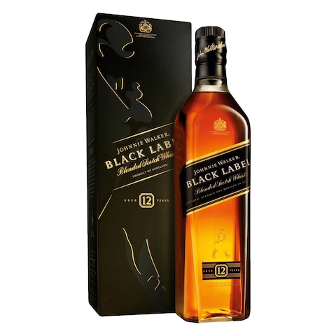 Johnnie Walker Black Label Blended Scotch Whisky 750Ml