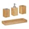 Home Pro Bamboo Bath Organizer Beige Set of 3
