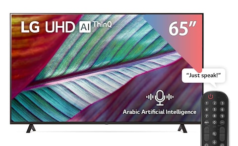 تليفزيون إل جي 65 بوصة 4K فائق الدقة سمارت بريسيفر مدمج - 65UR78006LL