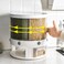 Rice Dispenser Rotating Grain Storage Container Large Sealed Grain Container with Lid Moisture Proof Household Cereal Dispenser Bucket for Kitchen Soybean Corn(22 lbs./10kg)