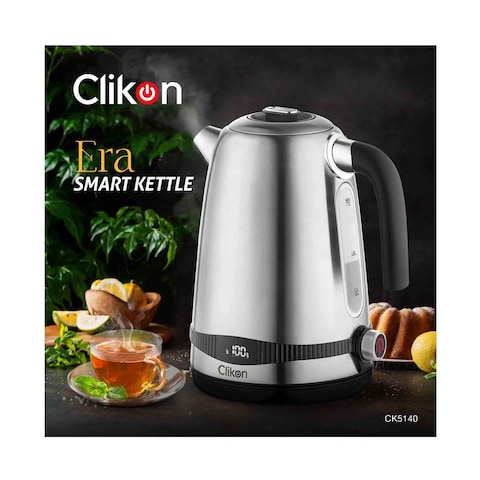 Clikon Era Smart Kettle CK5140 1.7 Litre Silver