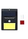 Generic Solar Powered LED Wall Light Solar Light With Motion Detector Black/Yellow 13X10X5Centimeter