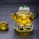 Lushh Teapot Warmer Crystal Glass Heart Shape Heating Base Tea Set Accessories