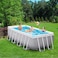 Intex Prism Frame Rectangular Pool Set, Ages 6+