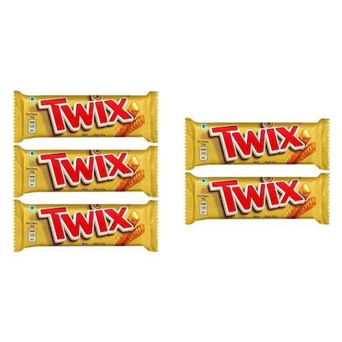 Twix Milk Chocolate Bar 50g x Pack of 5
